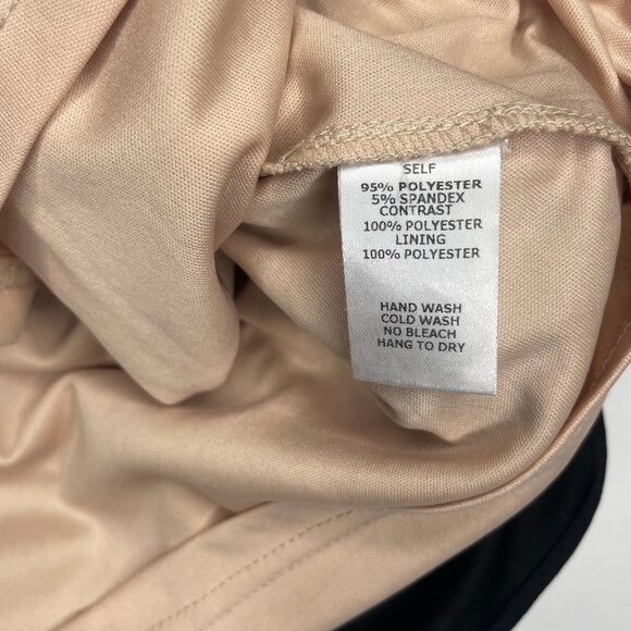 Alt. B Black & Nude Illusion Party Mini Midi Dress Size Large Occasion Event - Picture 11 of 11